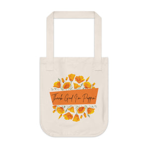 Thank God I'm Poppin' Organic Canvas Tote Bag