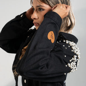 Fatigued & Fly Girl Gang Denim Jacket - Black