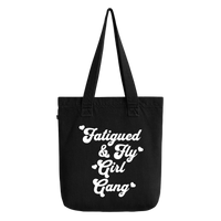 Fatigued & Fly Girl Gang Denim Tote Bag - Black