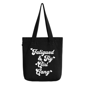 Fatigued & Fly Girl Gang Denim Tote Bag - Black